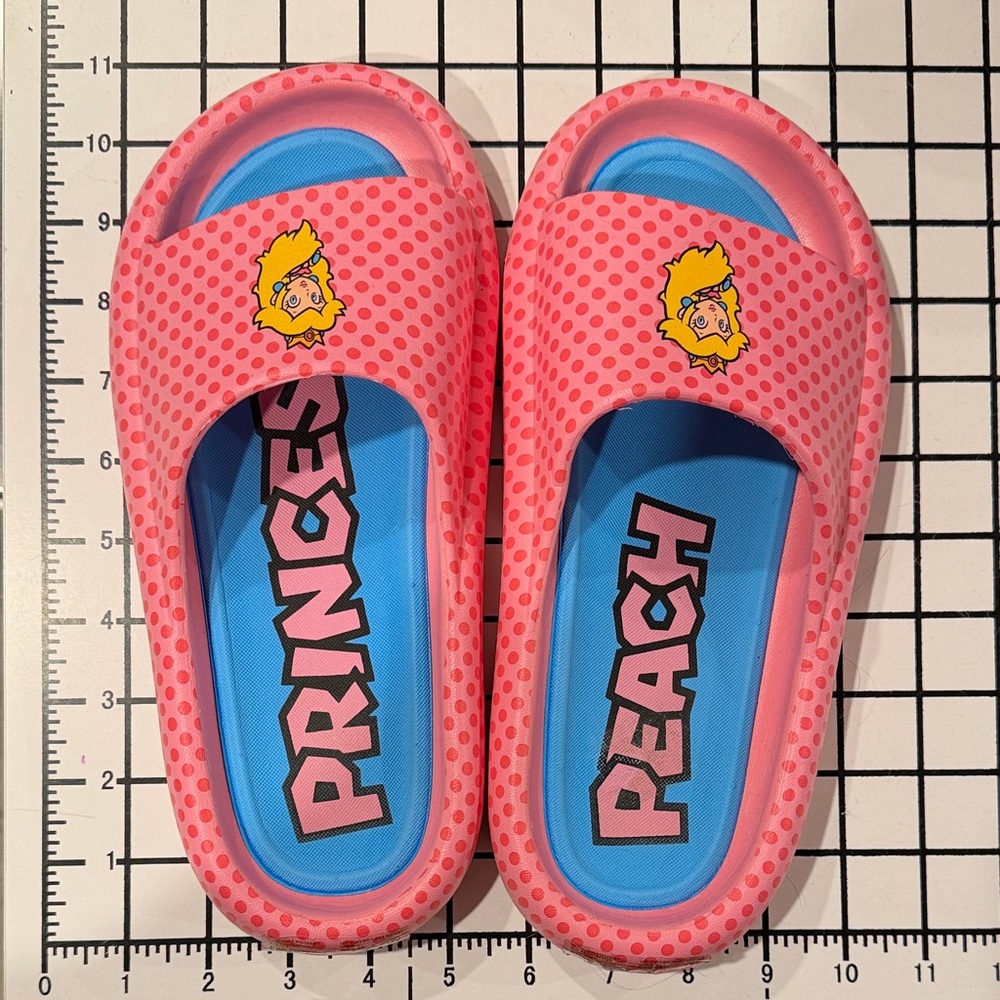 Nintendo Princess Peach Sandals - Pink and Blue
